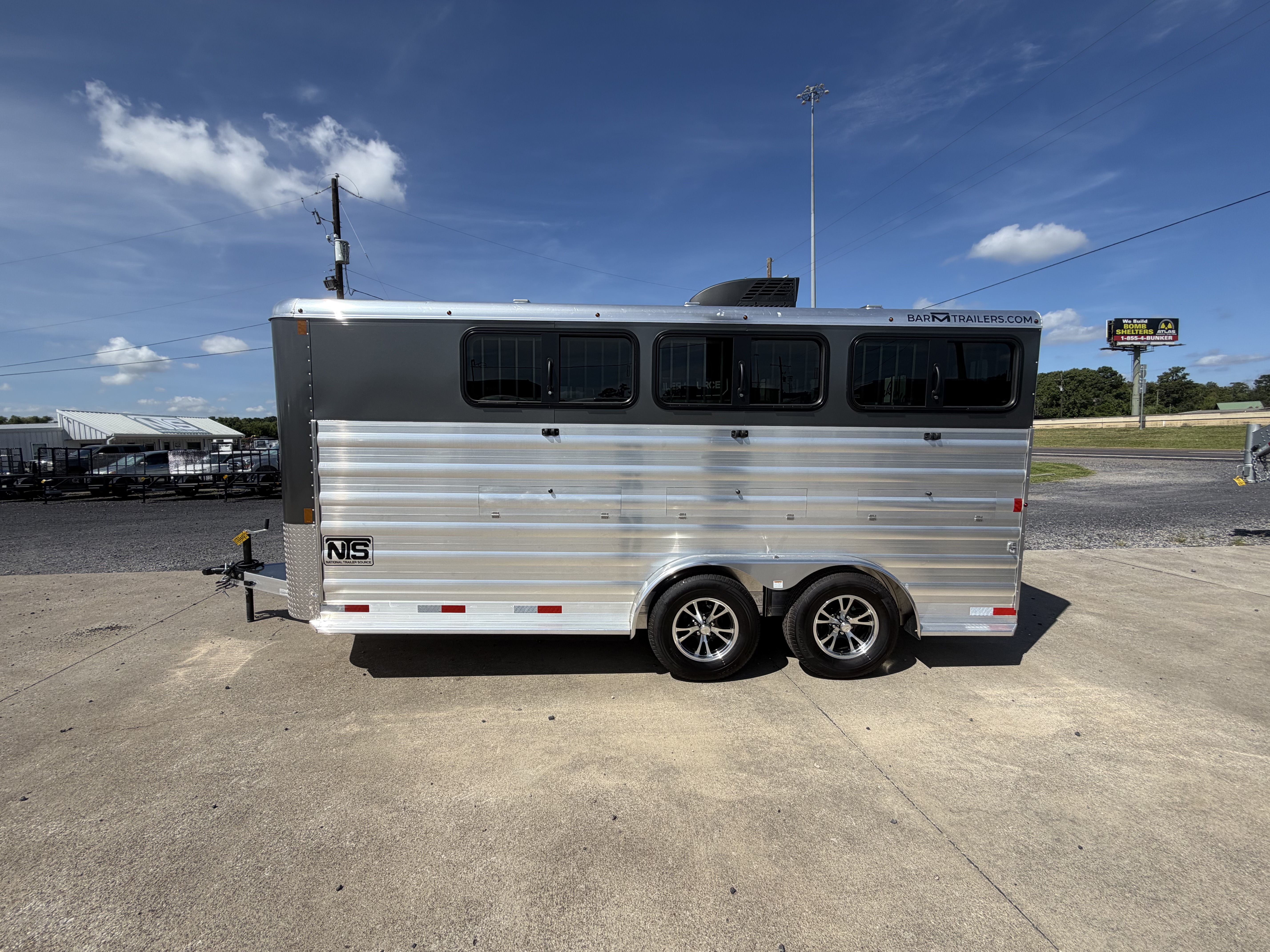 2027 Bar-M 6 Pen Livestock Bumper Pull Trailer